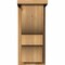 Ekena Millwork Ridgewood Rough Sawn Corbel w/Backplate, Western Red Cedar, 8"W x 10"D x 18"H COR08X10X18RID01RWR - alternate 3